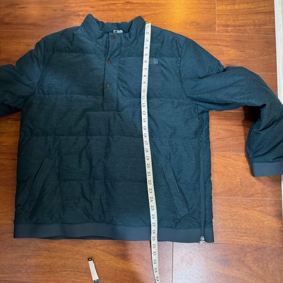 THE NORTH FACE Eros 550 Pullover Puffer Men's Jacket Size XL Goose Down Blue - Picture 10 of 13